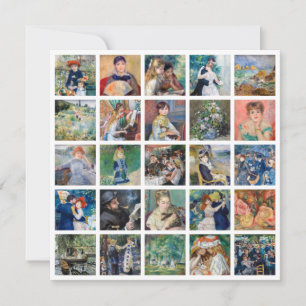 Pierre-Auguste Renoir - Masterbit Grid Collage Tack Kort