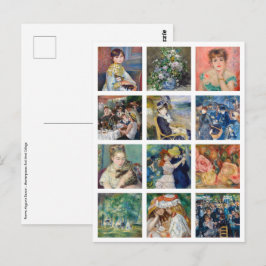 Pierre-Auguste Renoir - Masterbit Grid Collage Vykort