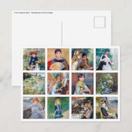 Pierre-Auguste Renoir - Masterbit Grid Collage Vykort