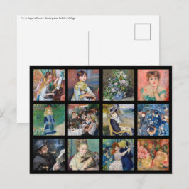 Pierre-Auguste Renoir - Masterbit Grid Collage Vykort