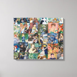 Pierre-Auguste Renoir - mästerverk Patchwork Canvastryck