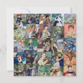 Pierre-Auguste Renoir - mästerverk Patchwork Inbjudningar