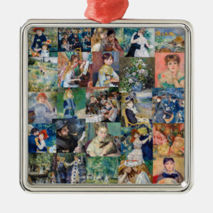 Pierre-Auguste Renoir - mästerverk Patchwork Julgransprydnad Metall