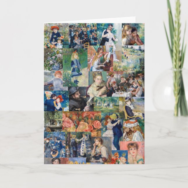 Pierre-Auguste Renoir - mästerverk Patchwork Kort (Framsida)