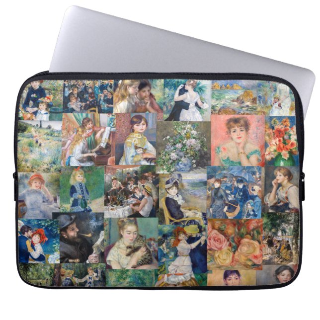 Pierre-Auguste Renoir - mästerverk Patchwork Laptop Fodral (Framsidan)
