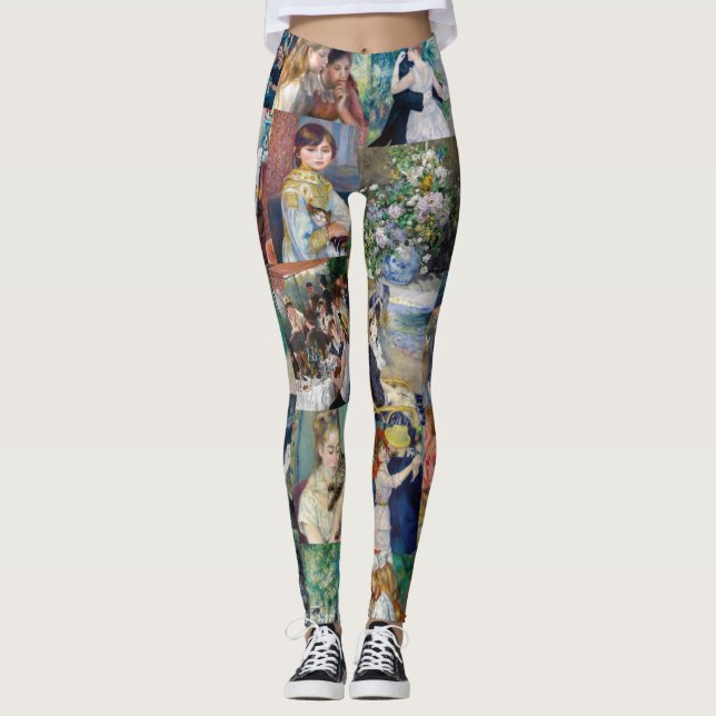 Pierre-Auguste Renoir - mästerverk Patchwork Leggings (Framsida)