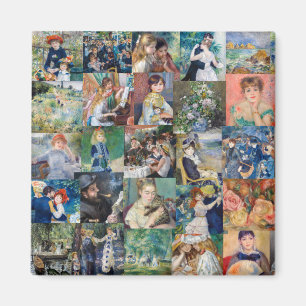 Pierre-Auguste Renoir - mästerverk Patchwork Magnet