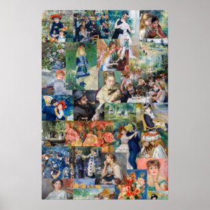 Pierre-Auguste Renoir - mästerverk Patchwork Poster
