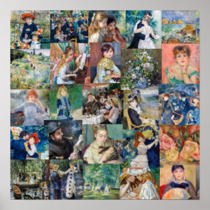Pierre-Auguste Renoir - Mästerverk Patchwork Poster