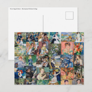 Pierre-Auguste Renoir - mästerverk Patchwork Vykort