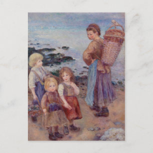 Pierre Auguste Renoir Mussel Fiskare vid Berneval Vykort