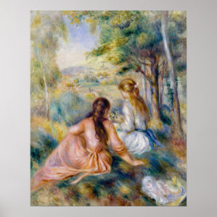 Pierre-Auguste Renoir - På ängen Poster