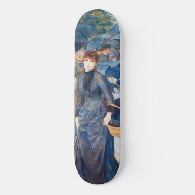 Pierre-Auguste Renoir - Paraplyerna Mini Skateboard Bräda 18,5 Cm (Framsida)