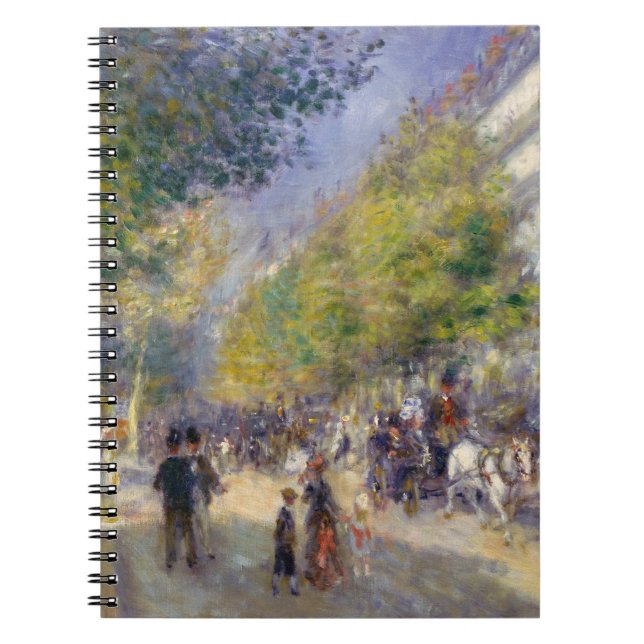 Pierre-Auguste Renoir - Paris, Grands Boulevards Anteckningsbok (Framsidan)