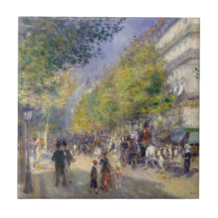 Pierre-Auguste Renoir - Paris, Grands Boulevards Kakelplatta