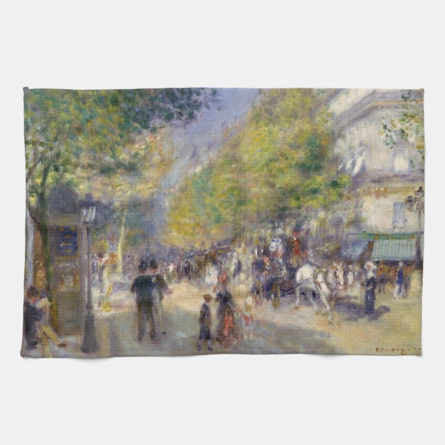Pierre-Auguste Renoir - Paris, Grands Boulevards Kökshandduk (Horisontell)