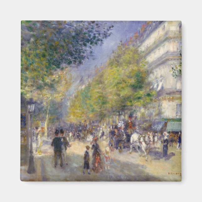 Pierre-Auguste Renoir - Paris, Grands Boulevards Magnet (Framsidan)