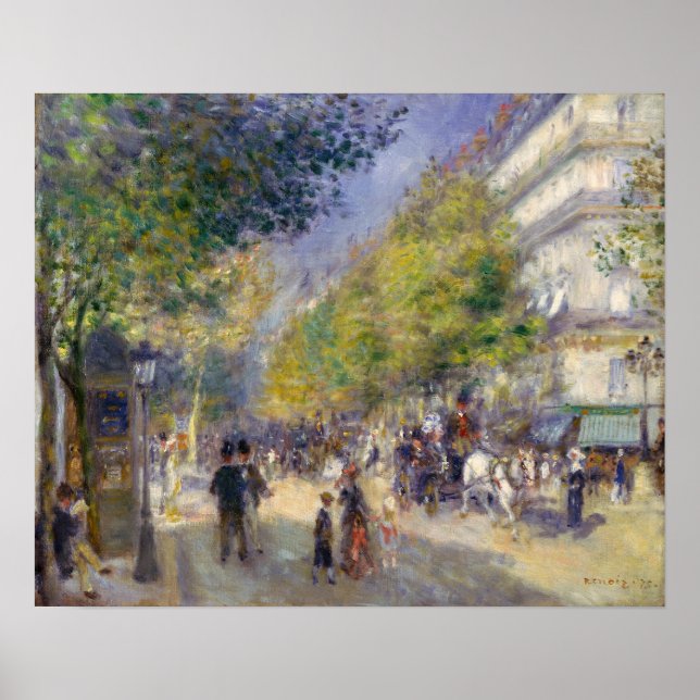 Pierre-Auguste Renoir - Paris, Grands Boulevards Poster (Framsidan)