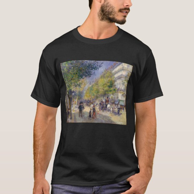 Pierre-Auguste Renoir - Paris, Grands Boulevards T Shirt (Framsida)