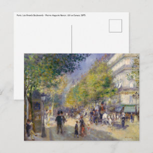 Pierre-Auguste Renoir - Paris, Grands Boulevards Vykort