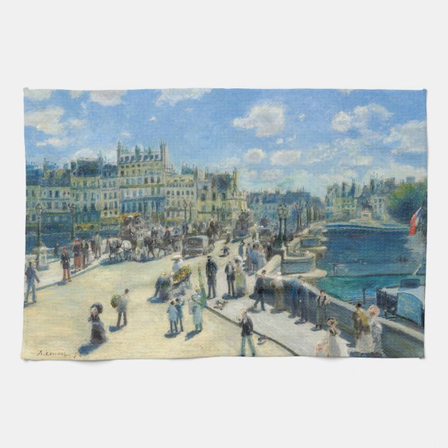 Pierre-Auguste Renoir - Paris, Pont-Neuf Kökshandduk (Horisontell)