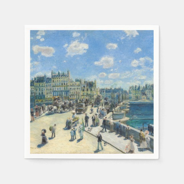 Pierre-Auguste Renoir - Paris, Pont-Neuf Pappersservett (Framsidan)