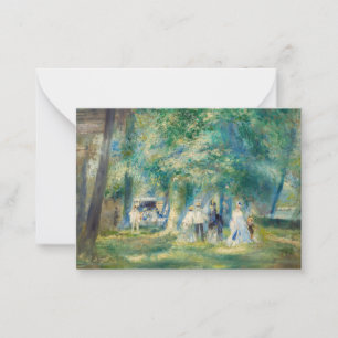 Pierre-Auguste Renoir - Party vid Saint-Cloud Anteckningskort
