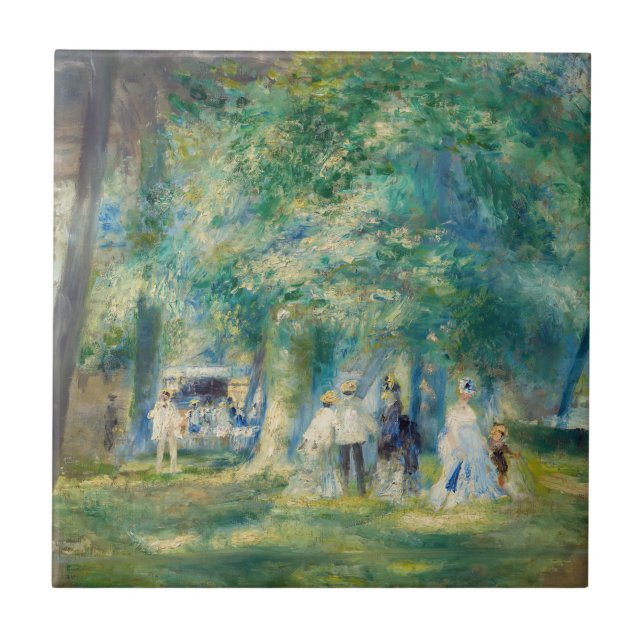 Pierre-Auguste Renoir - Party vid Saint-Cloud Kakelplatta (Framsidan)