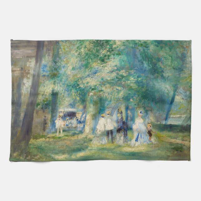 Pierre-Auguste Renoir - Party vid Saint-Cloud Kökshandduk (Horisontell)
