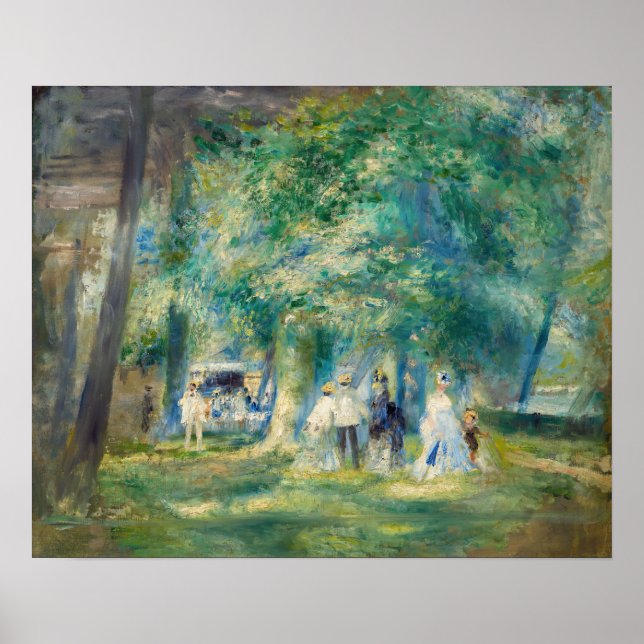 Pierre-Auguste Renoir - Party vid Saint-Cloud Poster (Framsidan)