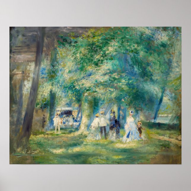 Pierre-Auguste Renoir - Party vid Saint-Cloud Poster (Framsidan)