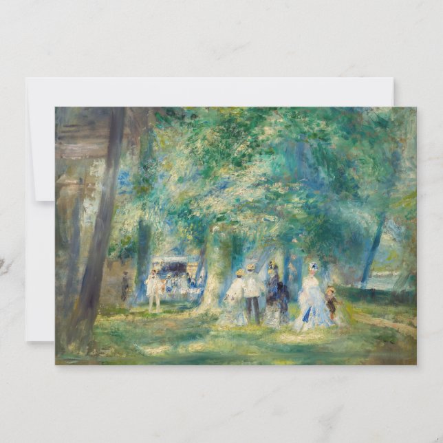 Pierre-Auguste Renoir - Party vid Saint-Cloud Tack Kort (Framsida)