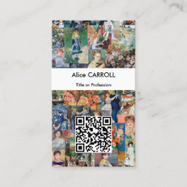 Pierre-Auguste Renoir - Patchwork - QR Code Visitkort