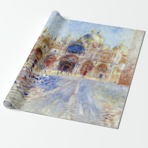 Pierre Auguste Renoir Piazza San Marco, Venedig Presentpapper