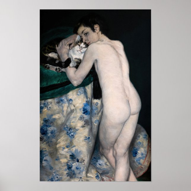 Pierre-Auguste Renoir - Pojke med katt Poster (Framsidan)