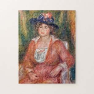 Pierre-Auguste Renoir - Porträtt of Seated Woman Pussel