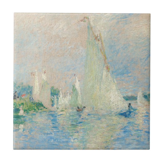 Pierre-Auguste Renoir - Regatta vid Argenteuil Kakelplatta (Framsidan)