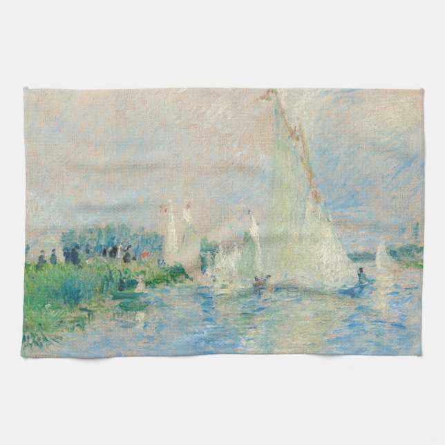 Pierre-Auguste Renoir - Regatta vid Argenteuil Kökshandduk (Horisontell)