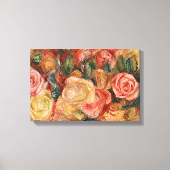 Pierre-Auguste Renoir - Rosor Canvastryck (Framsida)