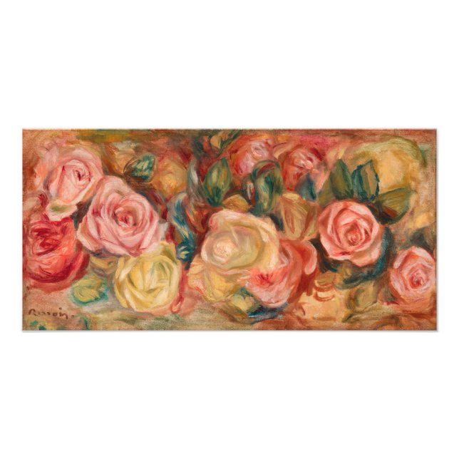 Pierre-Auguste Renoir - Rosor Fototryck (Framsidan)