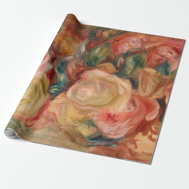 Pierre-Auguste Renoir - Rosor Presentpapper (Utrullad)
