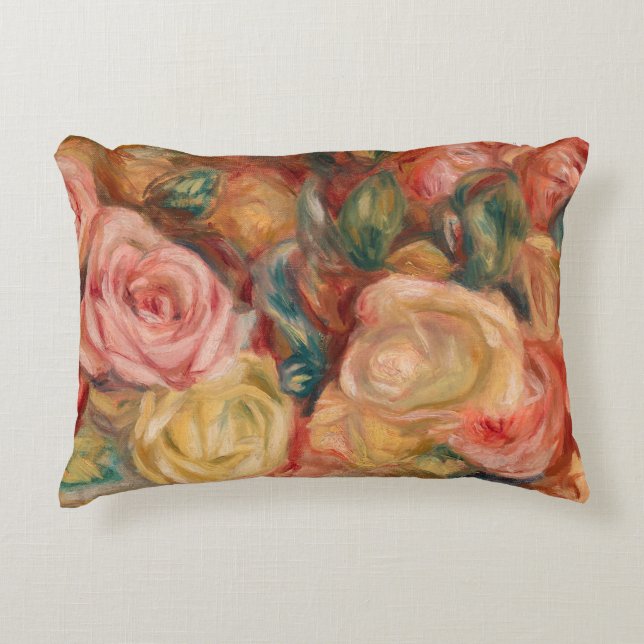 Pierre-Auguste Renoir - Rosor Prydnadskudde (Framsidan)