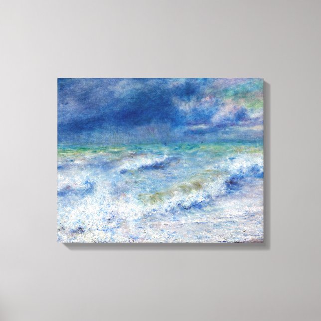 Pierre-Auguste Renoir - Sjölandskap Canvastryck (Framsida)