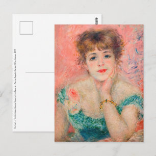 Pierre-Auguste Renoir - Skådespelerskan Jeanne Sam Vykort