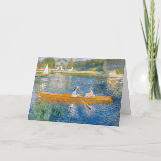 Pierre-Auguste Renoir - Skiff Kort (Framsida)