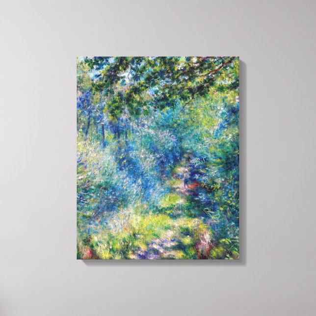Pierre-Auguste Renoir - Stig i skogen Canvastryck (Framsida)