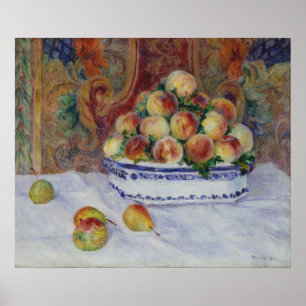 Pierre Auguste Renoir stilleben med persikor Poster