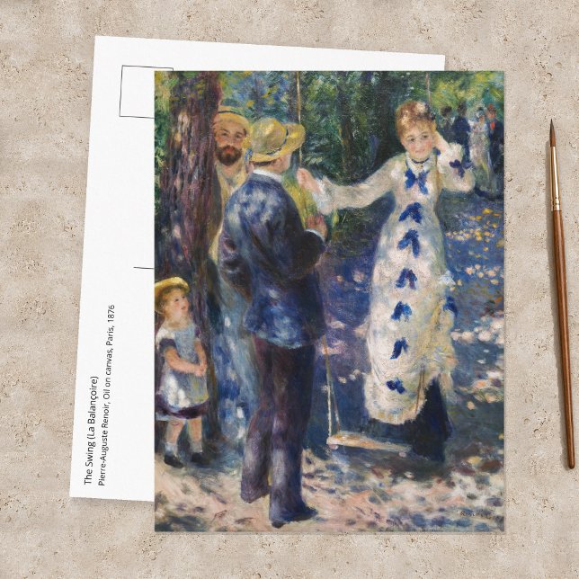 Pierre-Auguste Renoir - Svängande gungbräda Vykort (Skapare uppladdad)