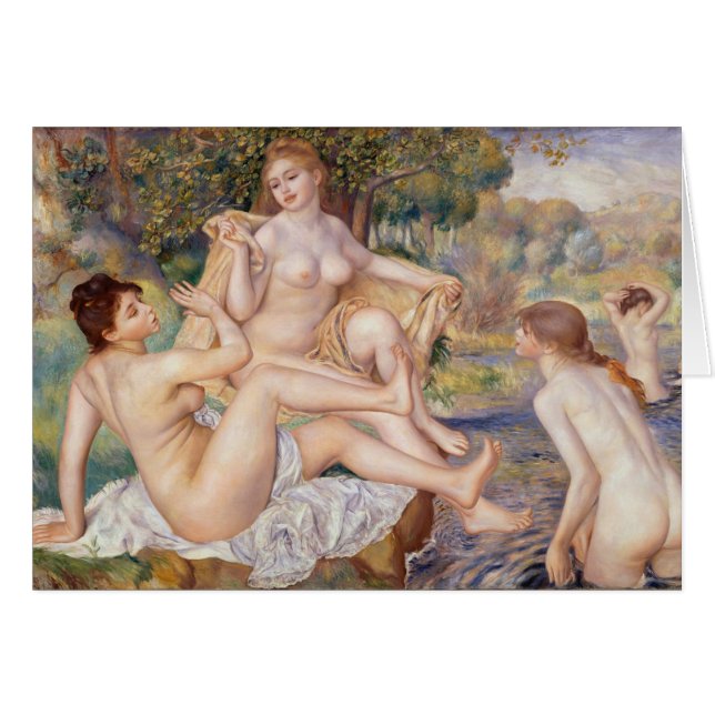 Pierre-Auguste Renoir the Large Bathers CC0445 Hälsningskort (Framsidan Horizontal)