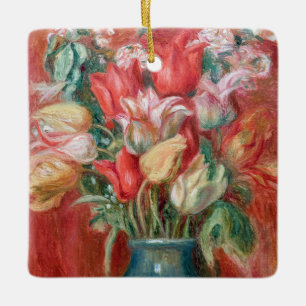 Pierre-Auguste Renoir - Tulip Bouquet Julgransprydnad Keramik